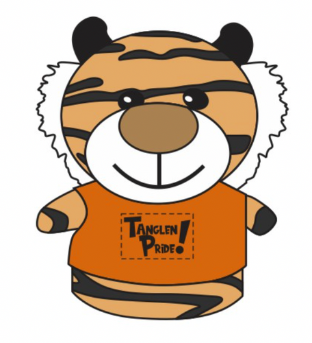 Tanglen Tiger Sidekick Shorty Stuffed Animal